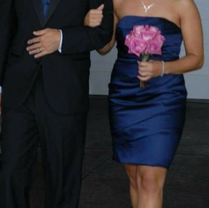 David's Bridal strapless dress